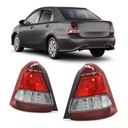 Lanterna Traseira Fumê Etios Sedan 2017 2018 2019 2020 2021