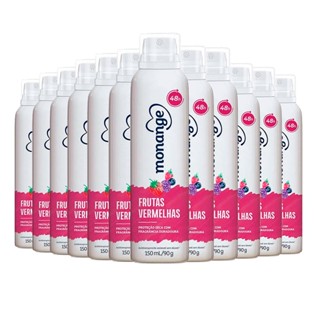 Kit Desodorante Aerosol Monange Frutas Vermelhas 90g - 12 unidades