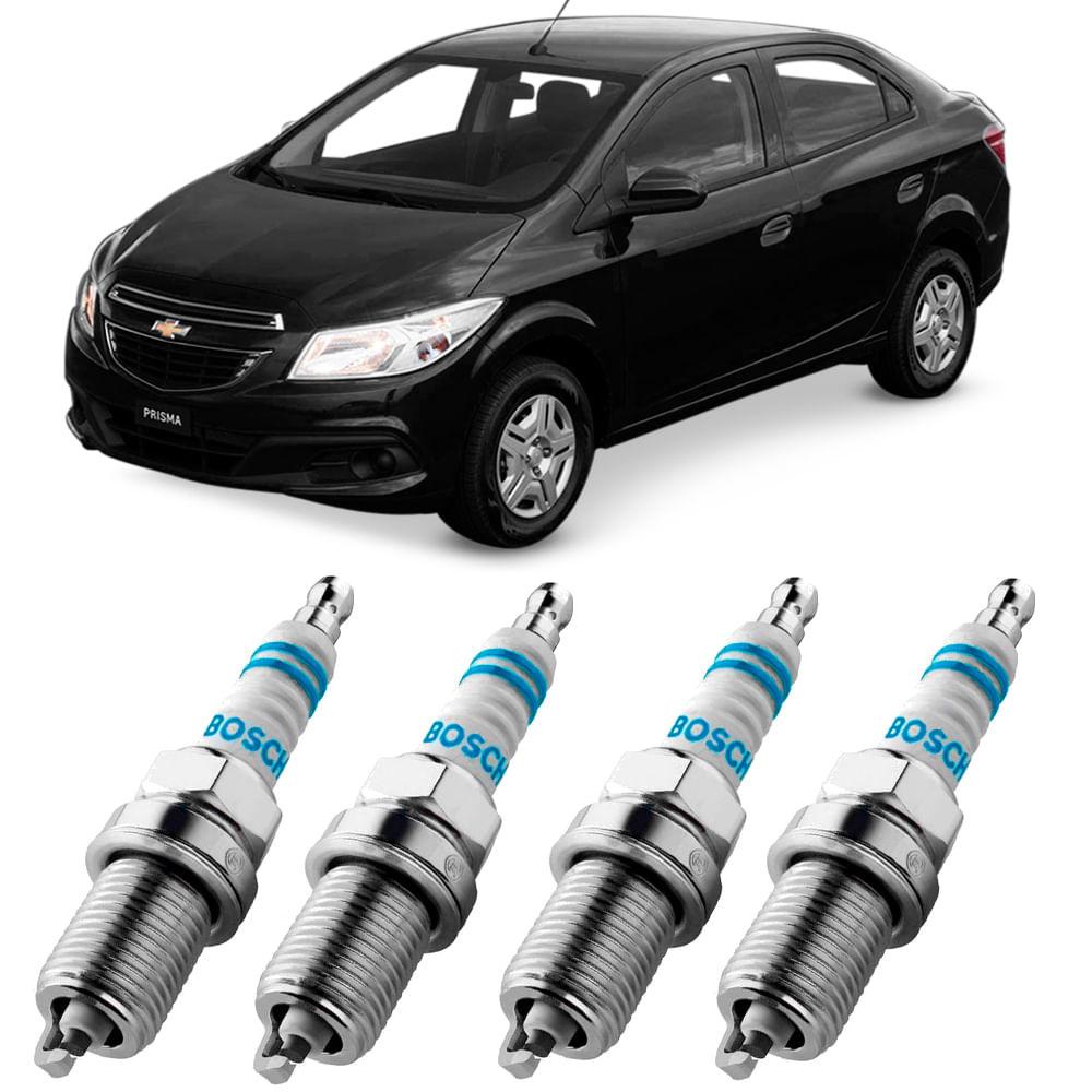 Detalhes do Jogo Vela De Ignição Chevrolet Prisma 1.0 2009 A 2018 Bosch