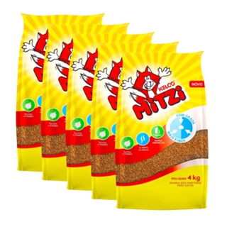 kit 5 Areia para Gatos Mitzi Kelco Granulado Sanitário - 4kg em Oferta na Shopee