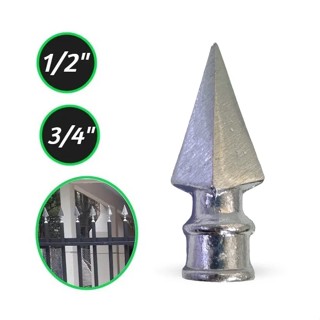 Ponta De Lança Para Portão Espada 1/2" 3/8" Alumínio - 5 Peças