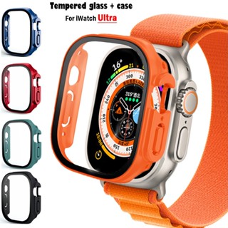 Glass + Capa Para A Caixa Do Relógio Apple Watch Case Ultra 49mm PC Protetor De Tela Bumper Temperado Smartwatch Acessórios iwatch Série