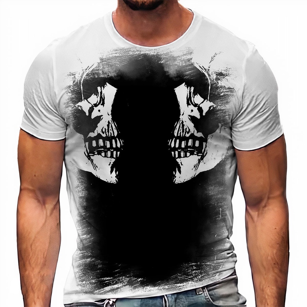 Camiseta Caveira Musica Fone Rock 188 A