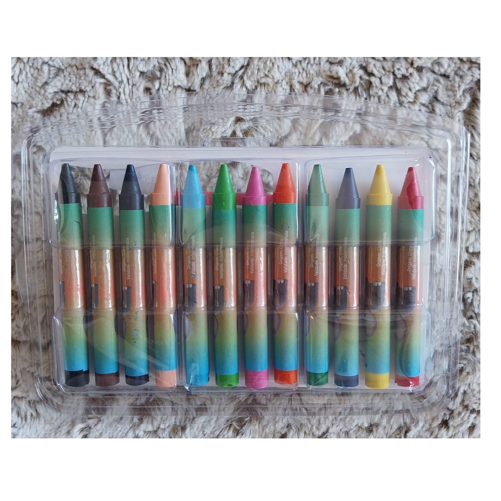 Giz De Cera Big 12 Cores Gizão