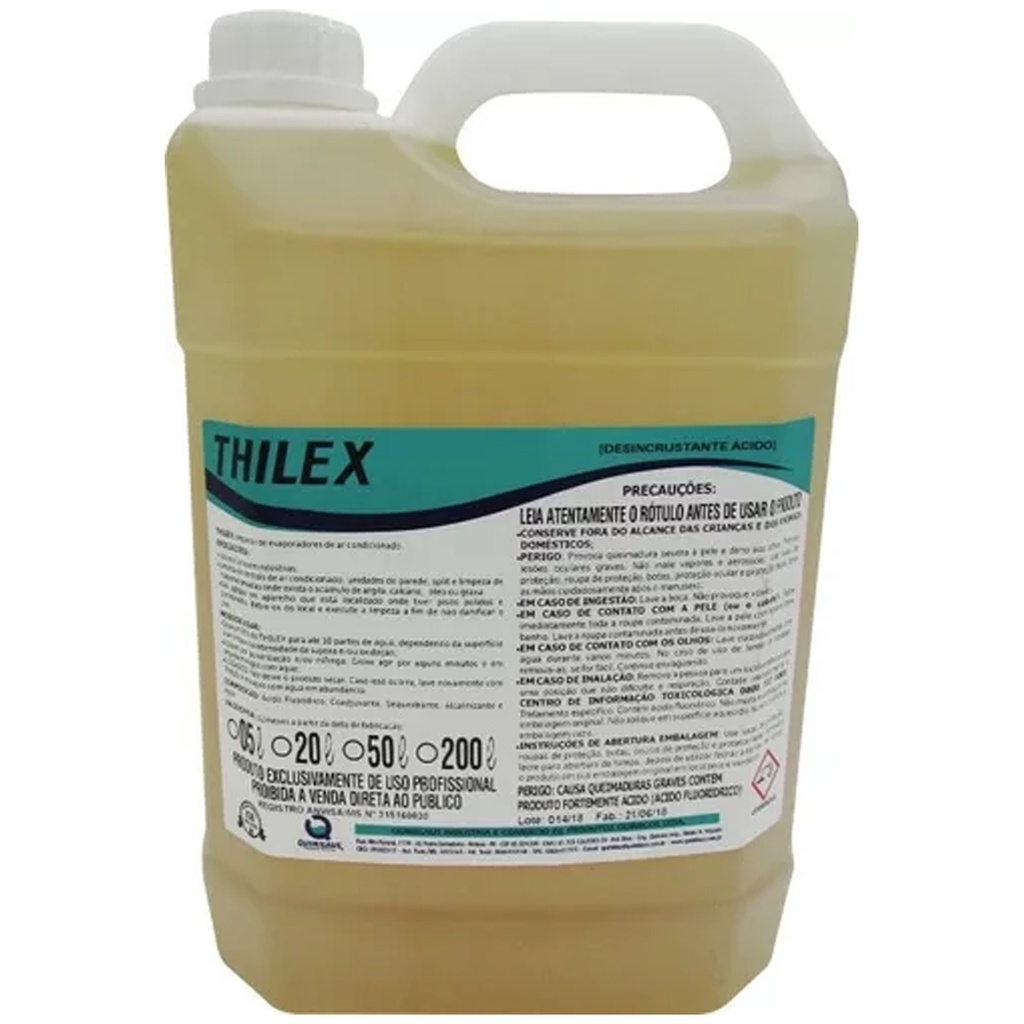 DESENGRAXANTE DESINCRUSTANTE THILEX GALÃO 5 LITROS