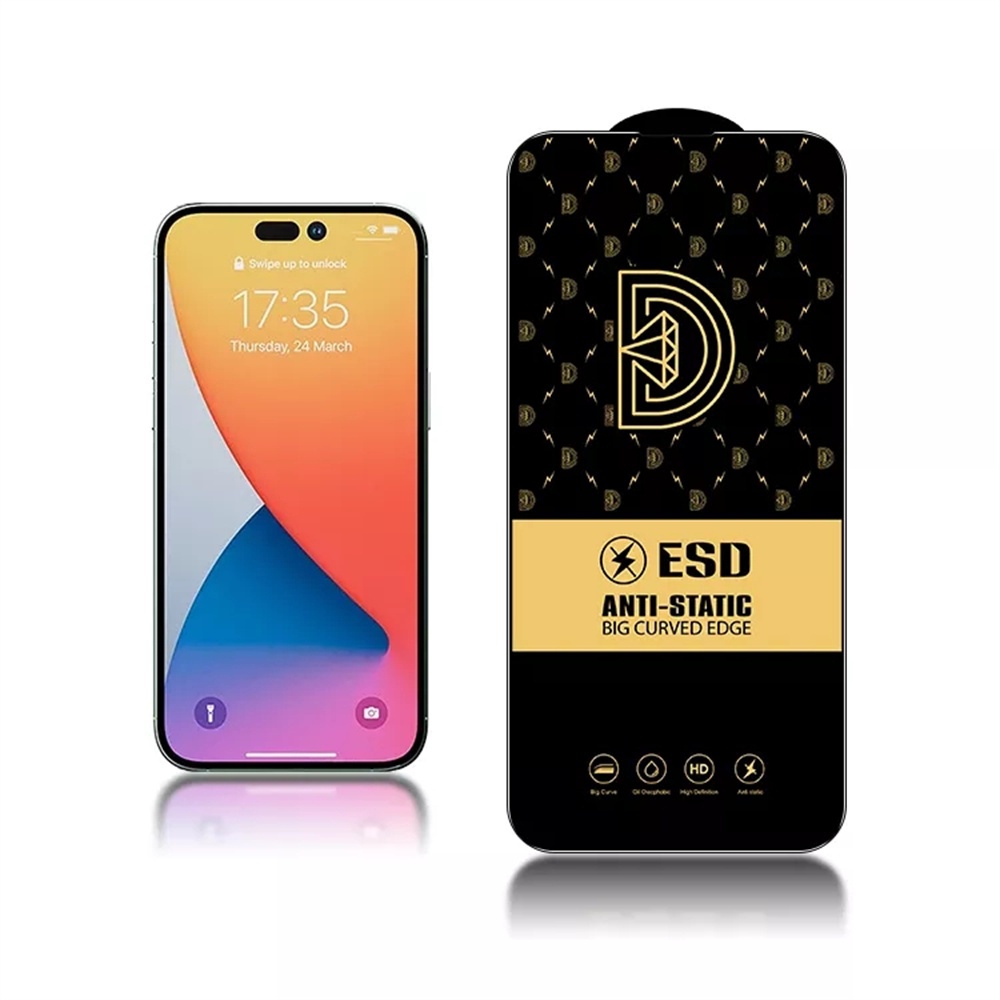 Vidro Temperado Esd Antiestático Samsung A15 A16 A17 A05 A05s A06 A07 A35 5g A55 5g A24 A25 A26 A27 A37 A57 M15 M34