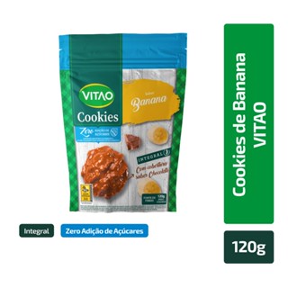 Cookies Zero Banana Coberto Chocolate Vitao 120g