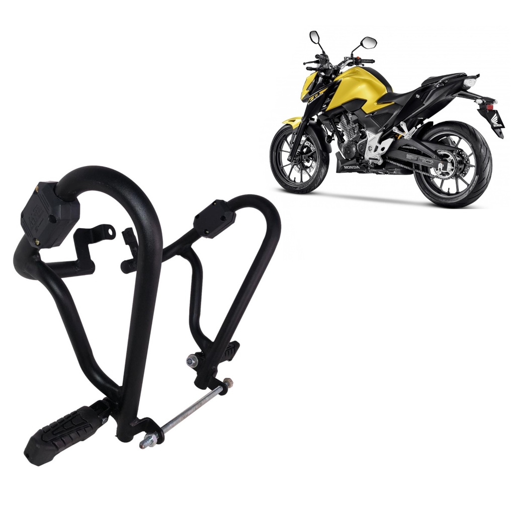 Protetor Carenagem e Motor Honda Cb 300f Twister Com Pedaleira ano 2023 2024