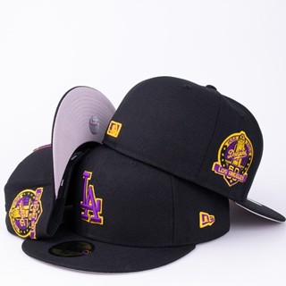 【 nunuxiao 】 New MLB Los Angeles Dodge Era Fully Closed Baseball Hat Chapéu De Pato Hip Hop Língua Não Ajustável