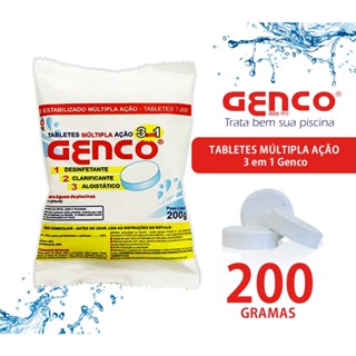 Cloro tablete Genco 3 em 1 multiação 200gr