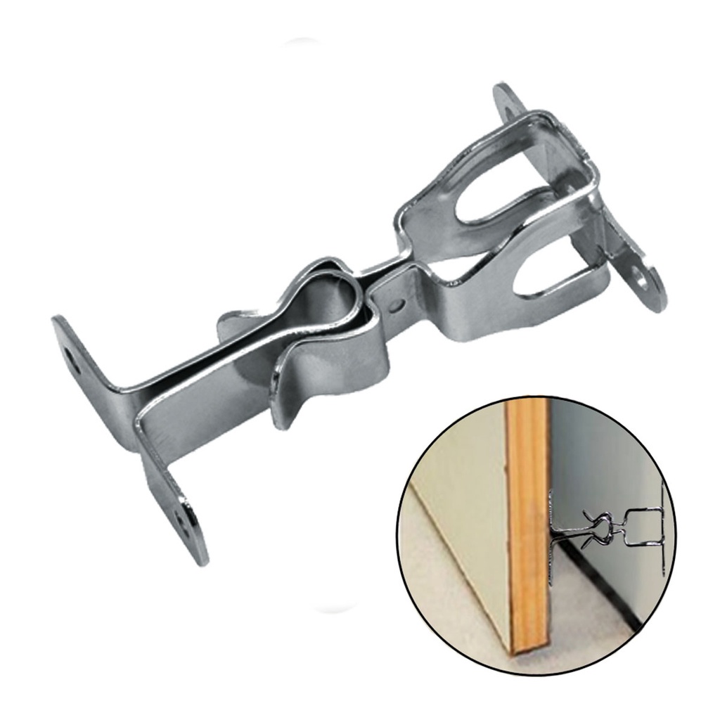 Trava Porta Fixador de Parede Soprano Aço Carbono Cromado em Oferta na Shopee