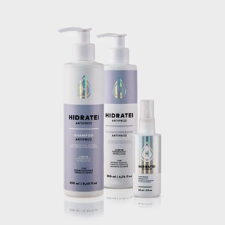 Kit Hidratei Antifrizz: Shampoo + Condicionador + Sérum