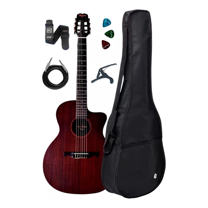 Violao Eletrico Tagima Vegas Dkmop Sapele Capa Acessorios