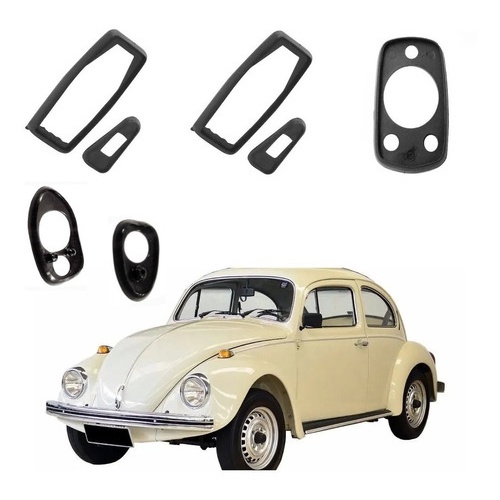 Guarnicao Macaneta Porta + Capo + Tampa Motor + Fusca Ap 78 em Oferta na Shopee