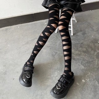 Meias-Calças Retro Padrão Rompers Mulheres Finas Preto Zebra Sexy Fleshy Fishnet