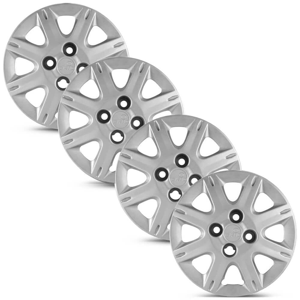 Jogo 4 Calota Modelo Original Uno Way Economy Aro 13 Grid em Oferta na Shopee