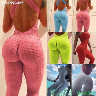 12 Cores Macacões Femininos Sexy Nu Costa Elevadores Butt Legging Suplex Fitness Suor Macacões Yoga 026
