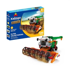 Brinquedo De Montar Fazenda Ultra Colheitadeira 540 Peças Infantil +6 Anos Educativo Desenvolvimento Xalingo - 27998