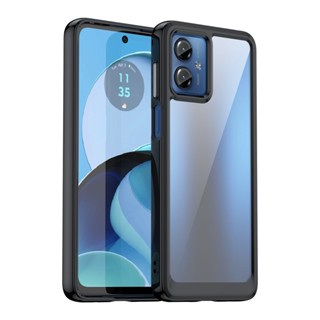 Motorola G14 G54 G84 G13 / G23 G53 Changtou Caixa Acrílica Transparente Resistente a Choques