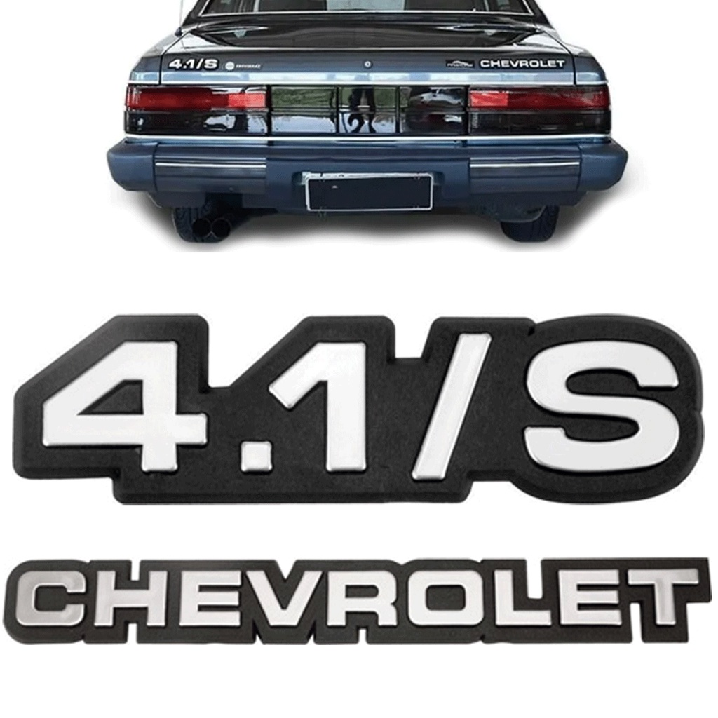 Kit Emblema Opala Caravan 1985 1986 1987 1988 1989 1990 1991 1992 (Chevrolet/4.1S)