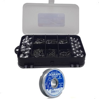 Kit Pesca Esportiva Linha Anzol Chumbada Fishing Sports em Oferta na Shopee