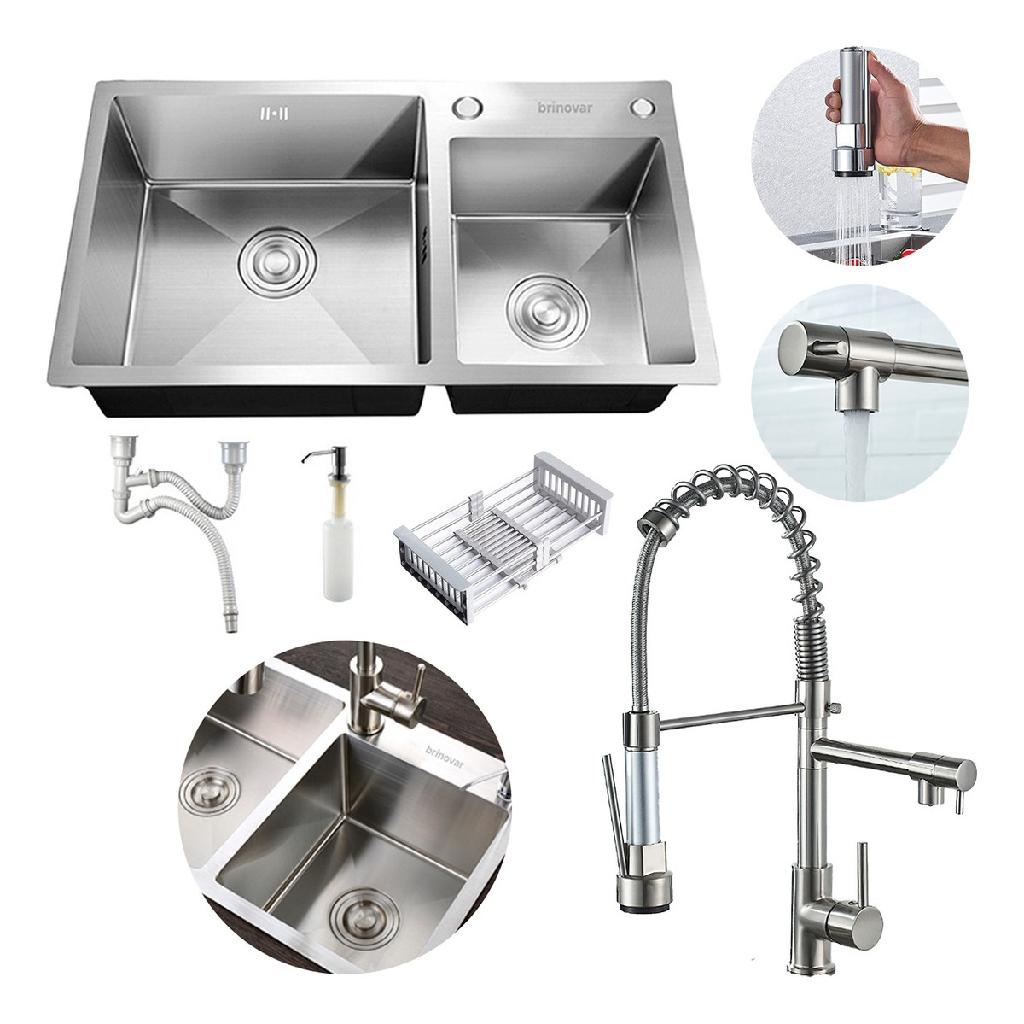 Cuba Gourmet Cozinha Inox Com Torneira Gourmet E Acessórios