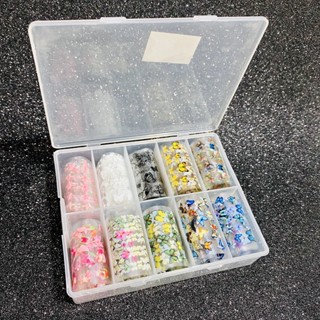 Caixa Foil para unhas 10 Rolos Ref.F01