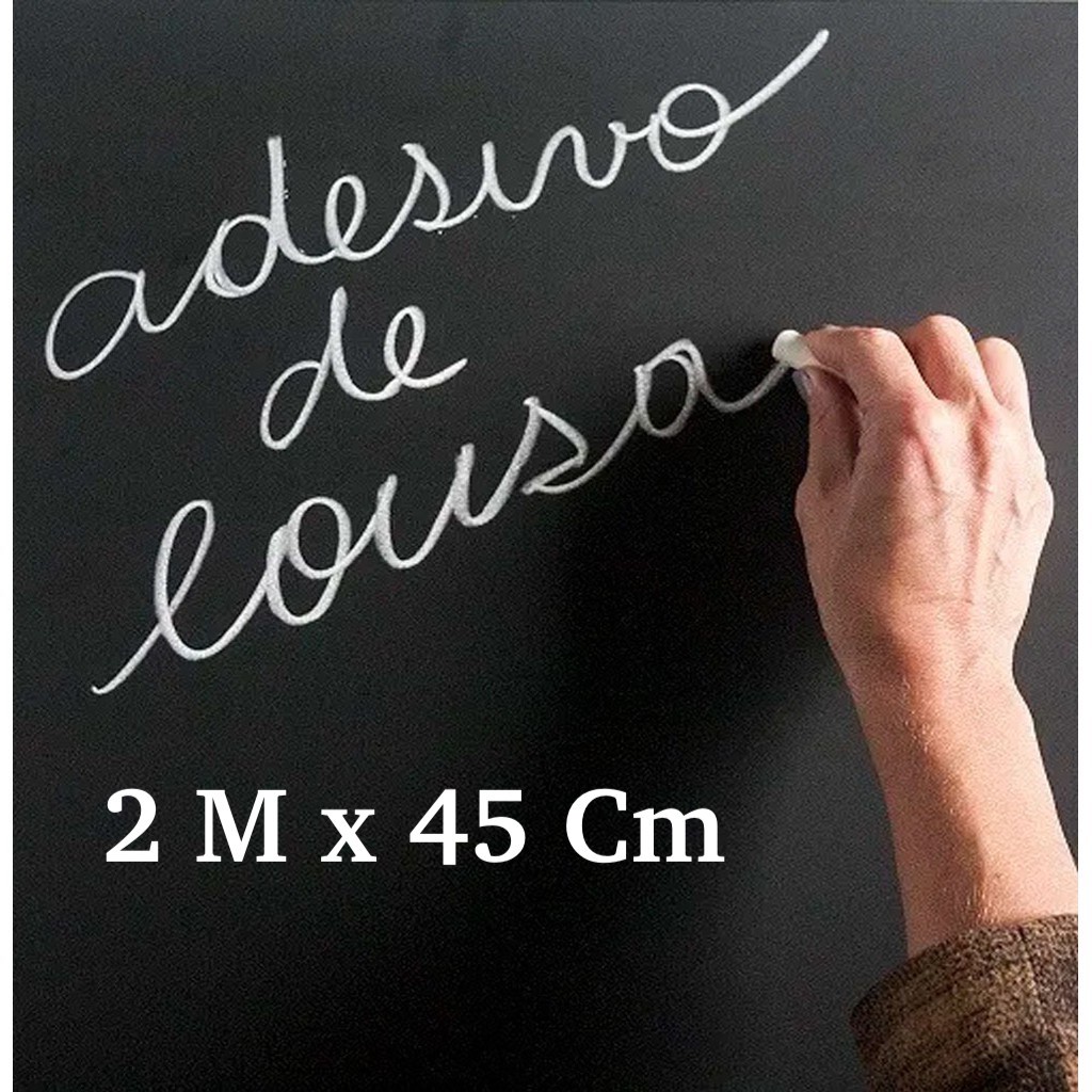 Papel Parede Adesivo Lousa Preta Quadro Negro Fosco Escrever Desenha Decoração Decorativo Giz em Oferta na Shopee