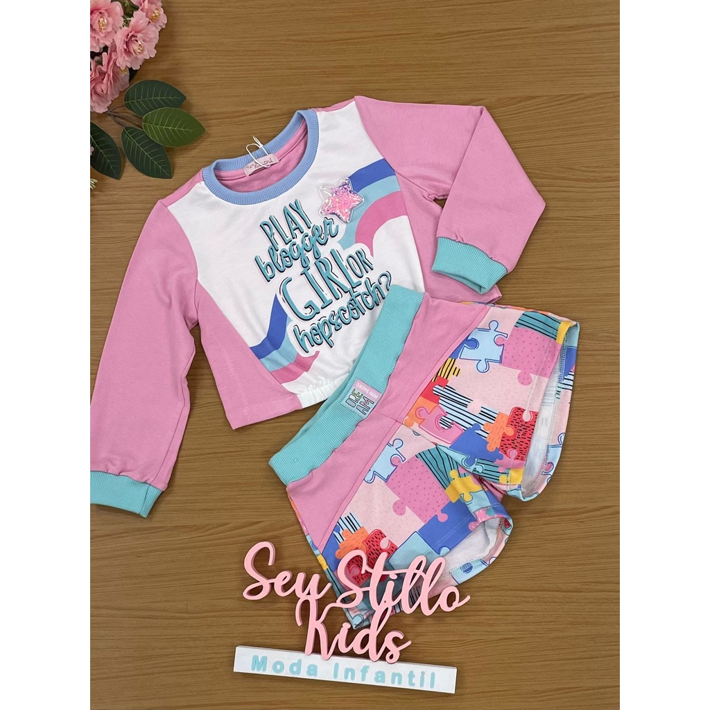 Conjunto Infantil Mon Sucré Inverno Quebra Cabeça