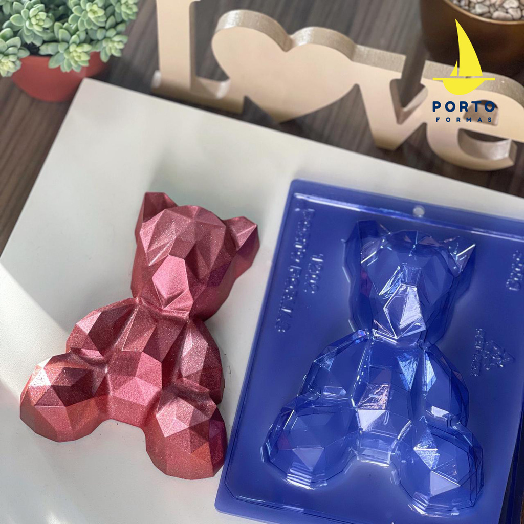 1~5 Forma Para Chocolate 3 Partes Urso Geometric Porto 1202 - Home & Living