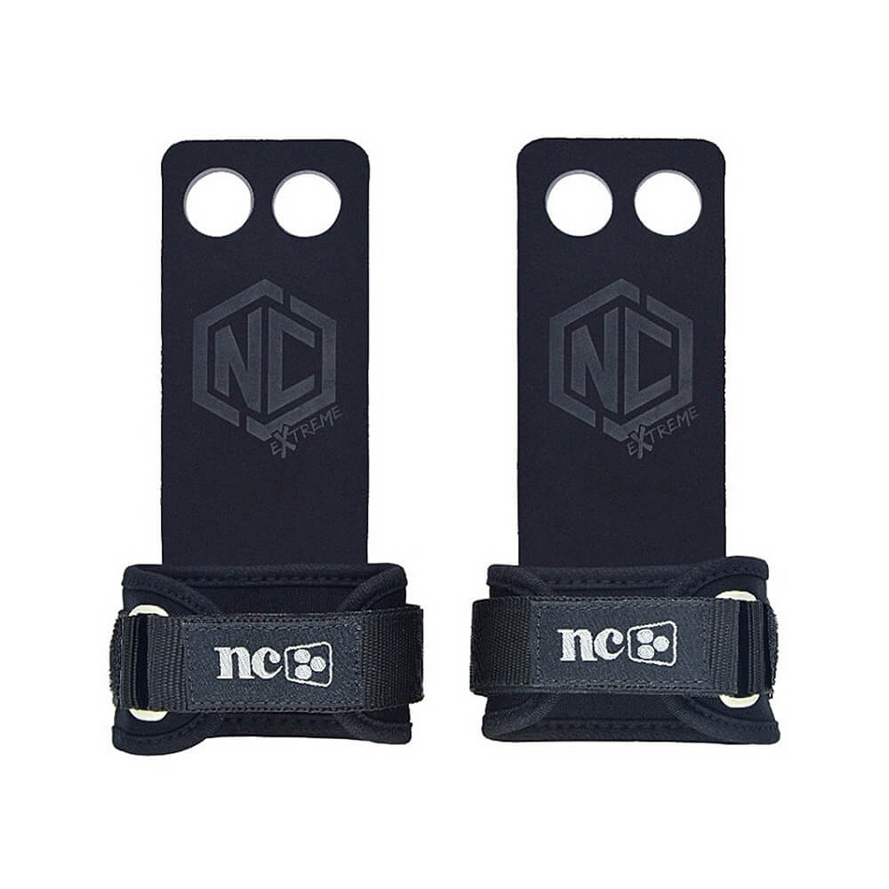 Par De Grips Cross Pull Up Palmar 2 Furos Dedos Nc Extreme