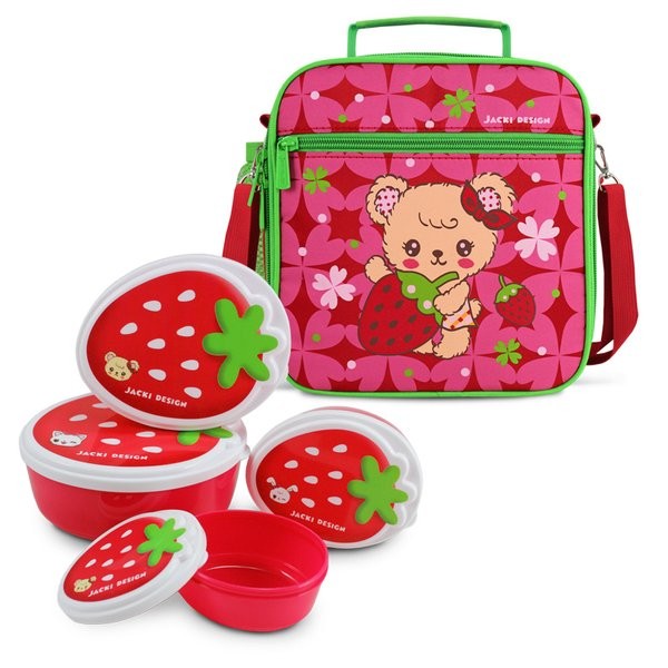 Conjunto Lancheira Térmica Filhotinho e Pote para Lanche de 4 Peças