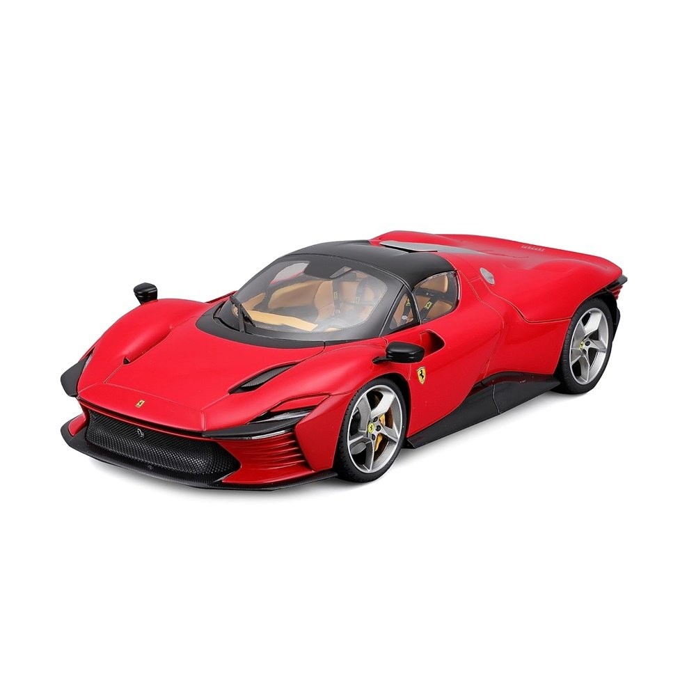 Miniatura Carro Ferrari Daytona SP3 Closed Top (2022) - Signature Series - Vermelho - 1:18 - Burago