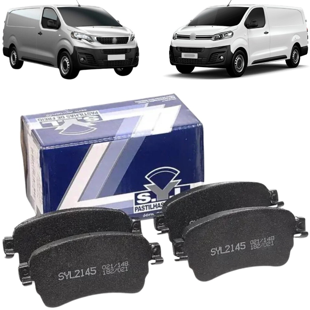 PASTILHA FREIO TRASEIRA CITROEN JUMPY FURGAO 1.6 2018> PEUGEOT EXPERT BUSINESS 1.6 TURBO DIESEL 2018> EXPERT 1.6 2019>