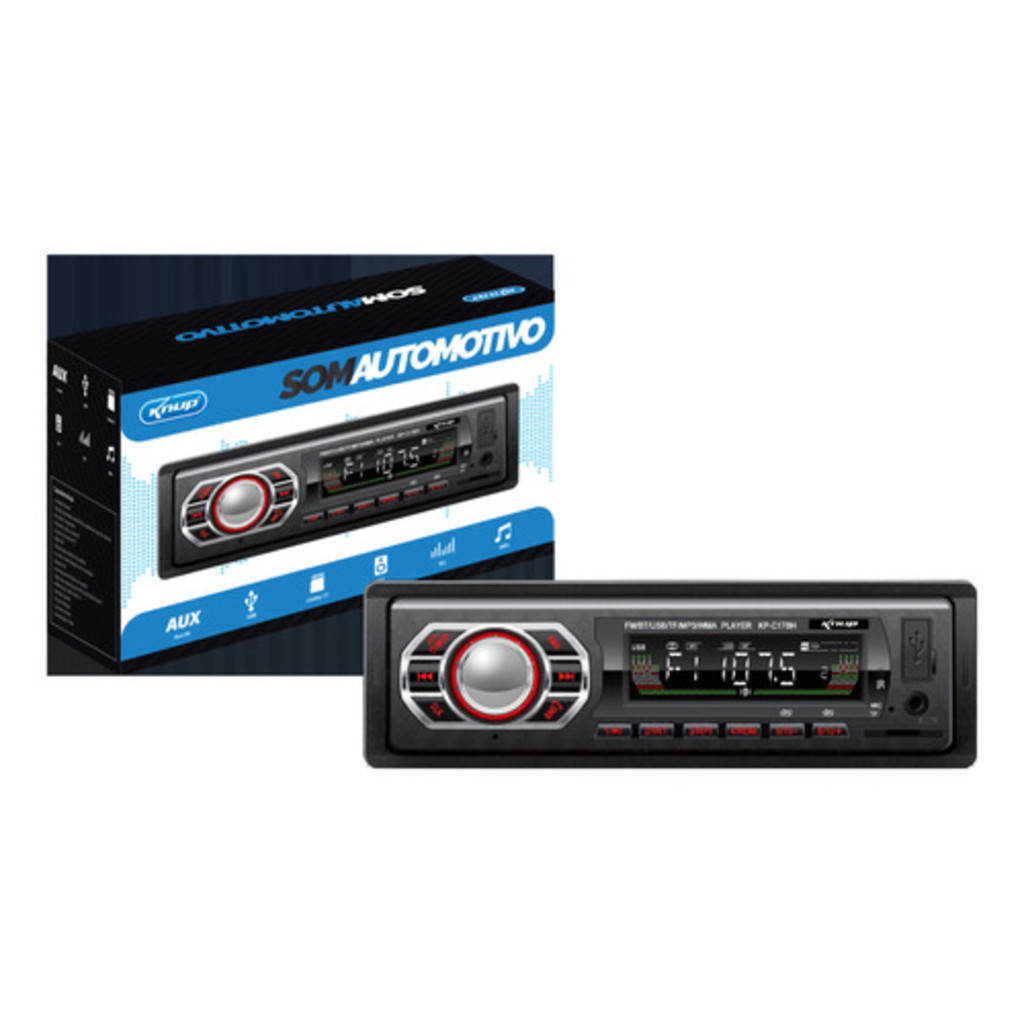 Radio Automotivo Som KP-C17BH C/ USB, BT Leitor De Cartão SD