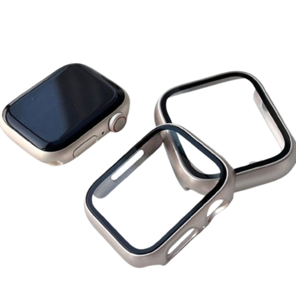 Caixa Para PC Vidro Relógio Apple Ultra 2 49mm Série 9 2 8 SE 7 6 capa Do iWatch 44MM 45MM 42MM 41mm 40MM 38MM49mm