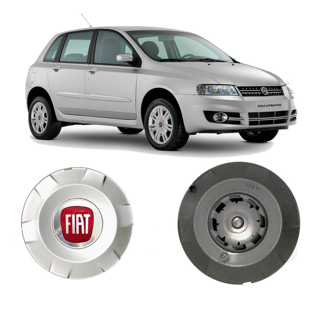 1x Centro de Roda Fiat Stilo 2003 a2011 Aro 15 Roda Original