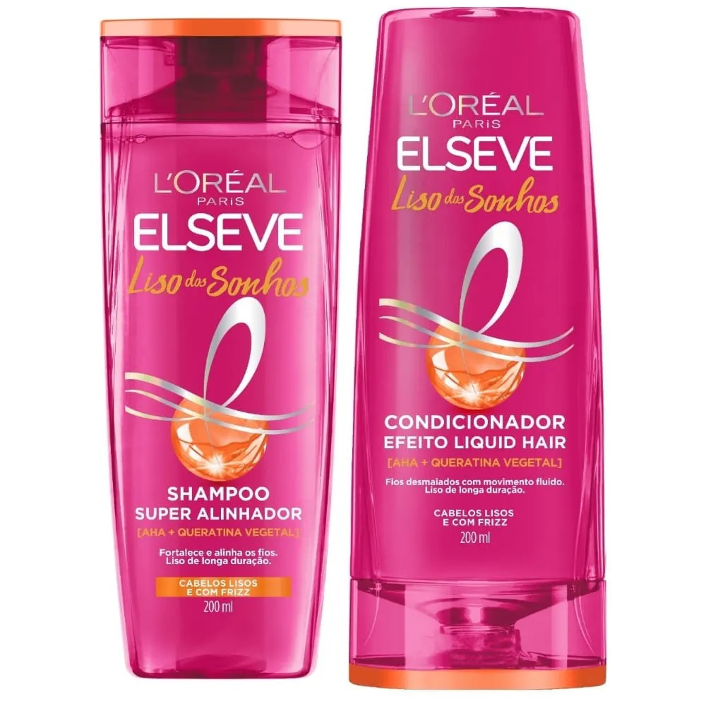 KIT ELSEVE SH + COND SUPER ALINHADOR LISO DOS SONHOS LORÉAL (LANÇAMENTO 2025 )