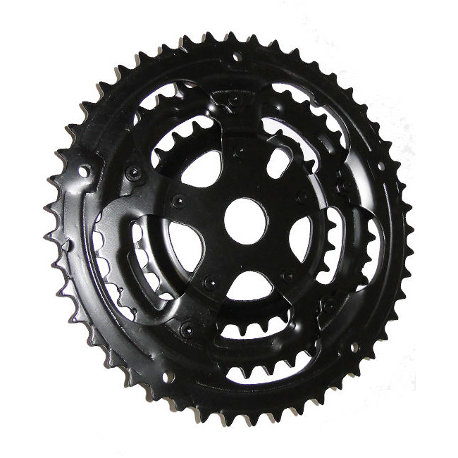 Coroa Tripla 3v 28/38/48 Engrenagem para Monobloco Bicicleta Bike 18 e 21 Marchas Oferta Promoção