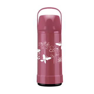 Garrafa Térmica GLT Pressão 1L Flores Rosa Dust Invicta