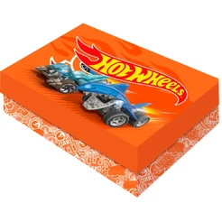 Caixa para Presente Retangular M - Hot Wheels - 1 unidade - Festcolor - Rizzo