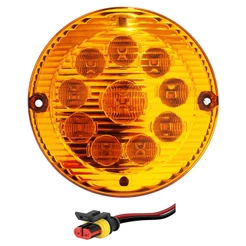 Lanterna Traseira Ônibus Caminhão 155mm 10 LED 24V AM c/Conector