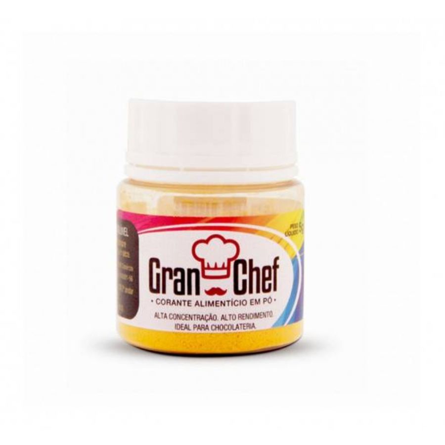 Corante em pó lipossoluvel amarelo 5g Granchef - Food & Beverages