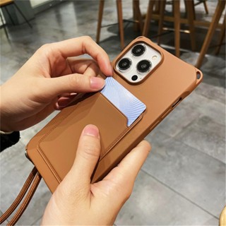 Para IPhone 15 Pro Max Case Porta-Cartões Da Moda Slot 13 12 11 14 15Plus Capa De Cordão De Colar De Corpo Cruzado Antiderrapante