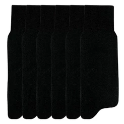 Kit 6 Meias Mash Social Cano Longo Algodão Lisa Masculina 231.05