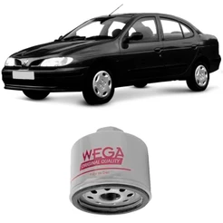 Filtro Óleo Renault Megane 1.6 2.0 97 A 2001 Wega