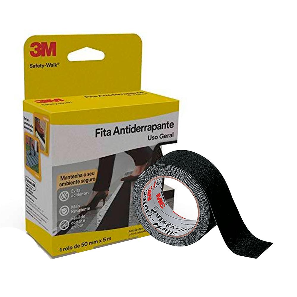 Fita Antiderrapante 50x5 Preta 3M