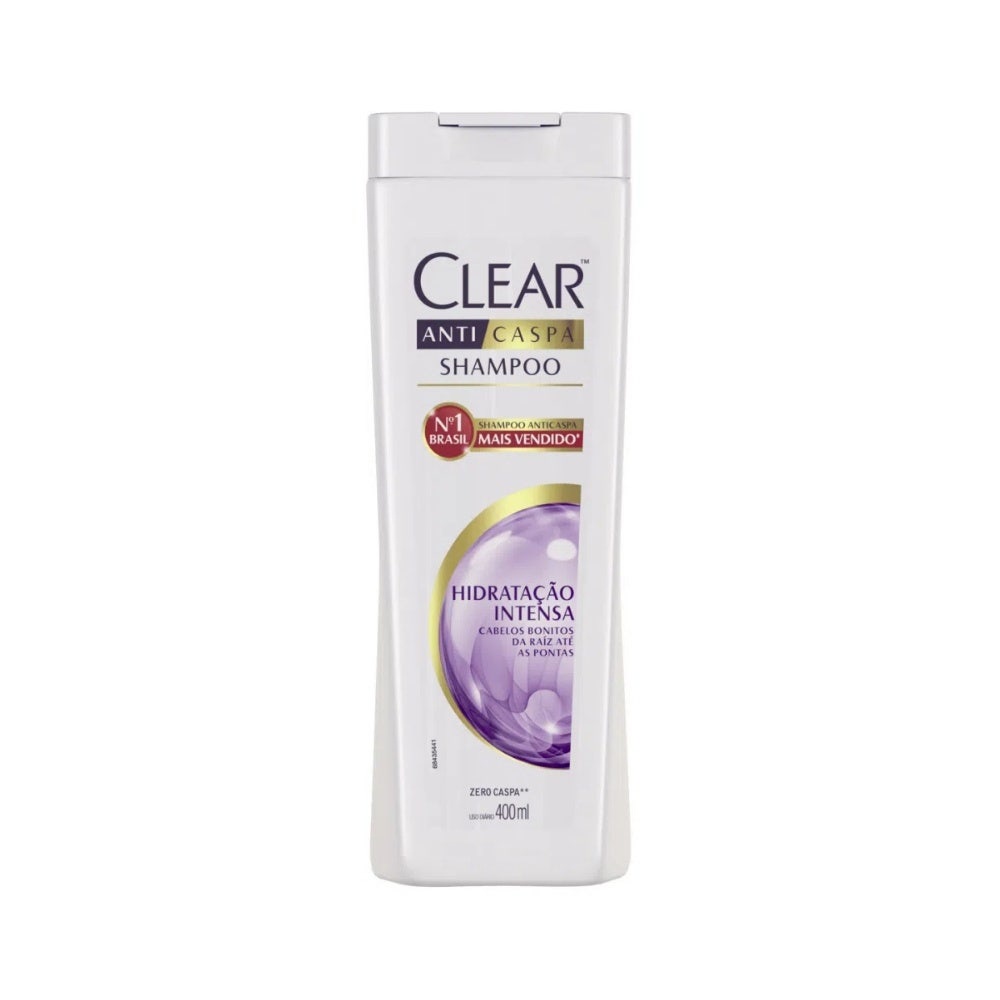 Shampoo Anticaspa Clear Hidratação Intensa 400ml em Oferta na Shopee