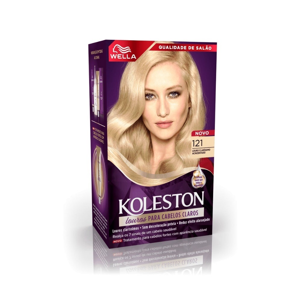 Tintura Koleston 121 Louro Claro Acinzentado - Beauty