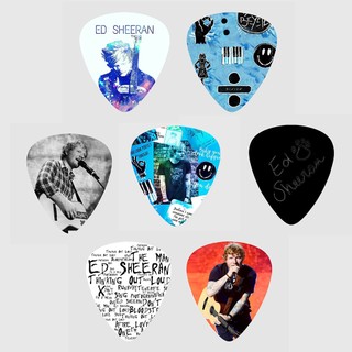 Kit 10 Palhetas Ed Sheeran Sortidas para Violão, Ukulele, Cavaco e Guitarra Linha Premium